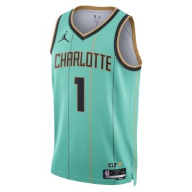 NBA Mænd Trøje Charlotte Hornets Lamelo Ball 2024-25 Jordan City Edition Teal Swingman